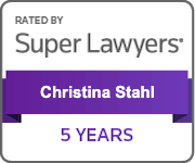 Rated By Super Lawyers | Christina Stahl | 5 Years