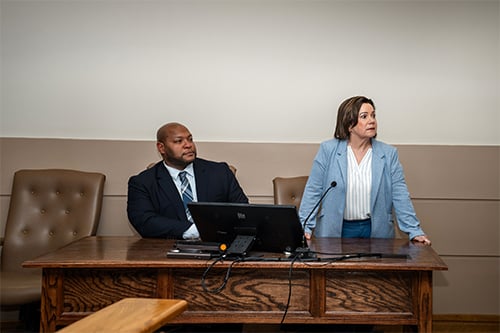 Photo of Tommy E. Jackson and Christina Stahl